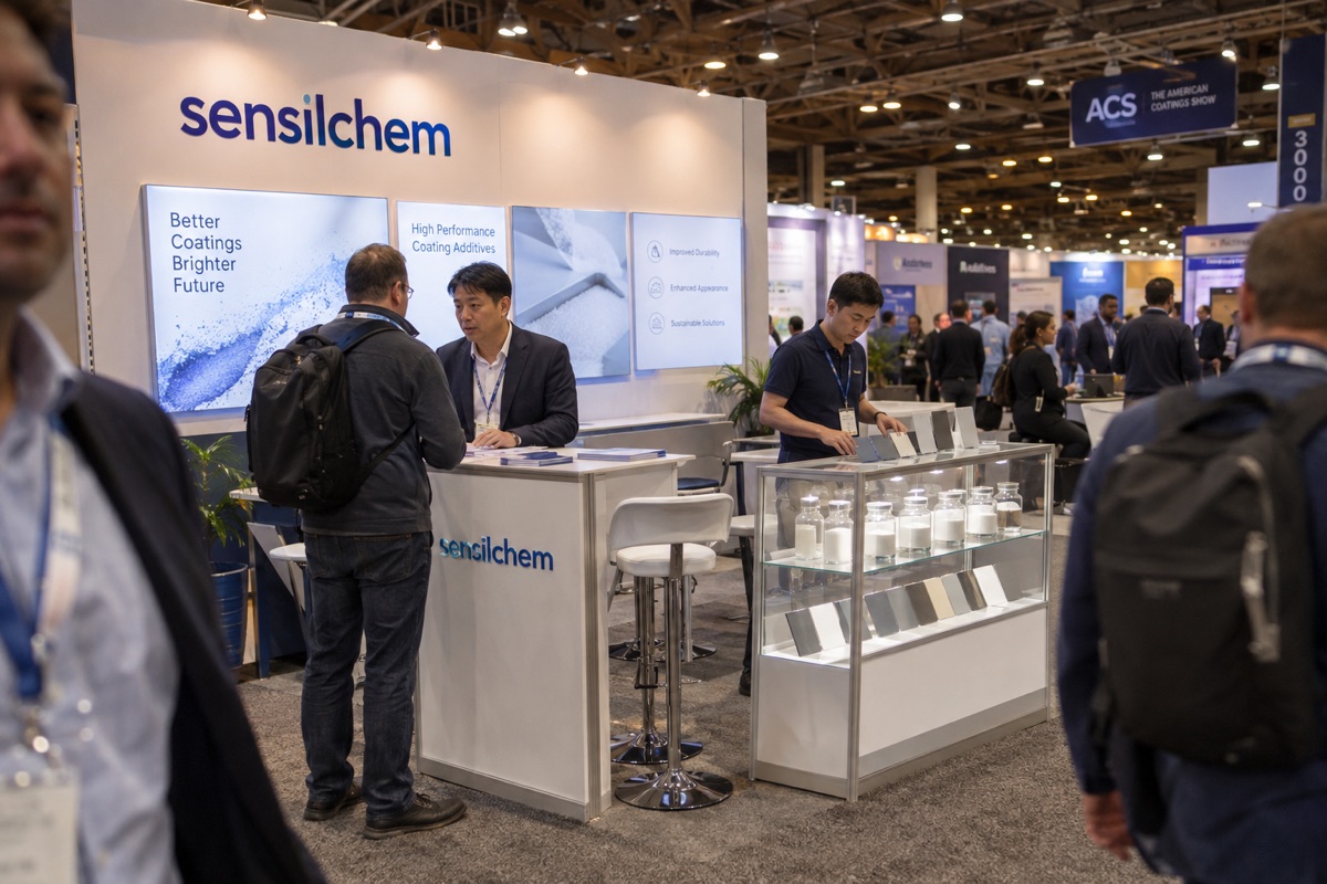 Sensilchem booth at American Coatings Show Indianapolis