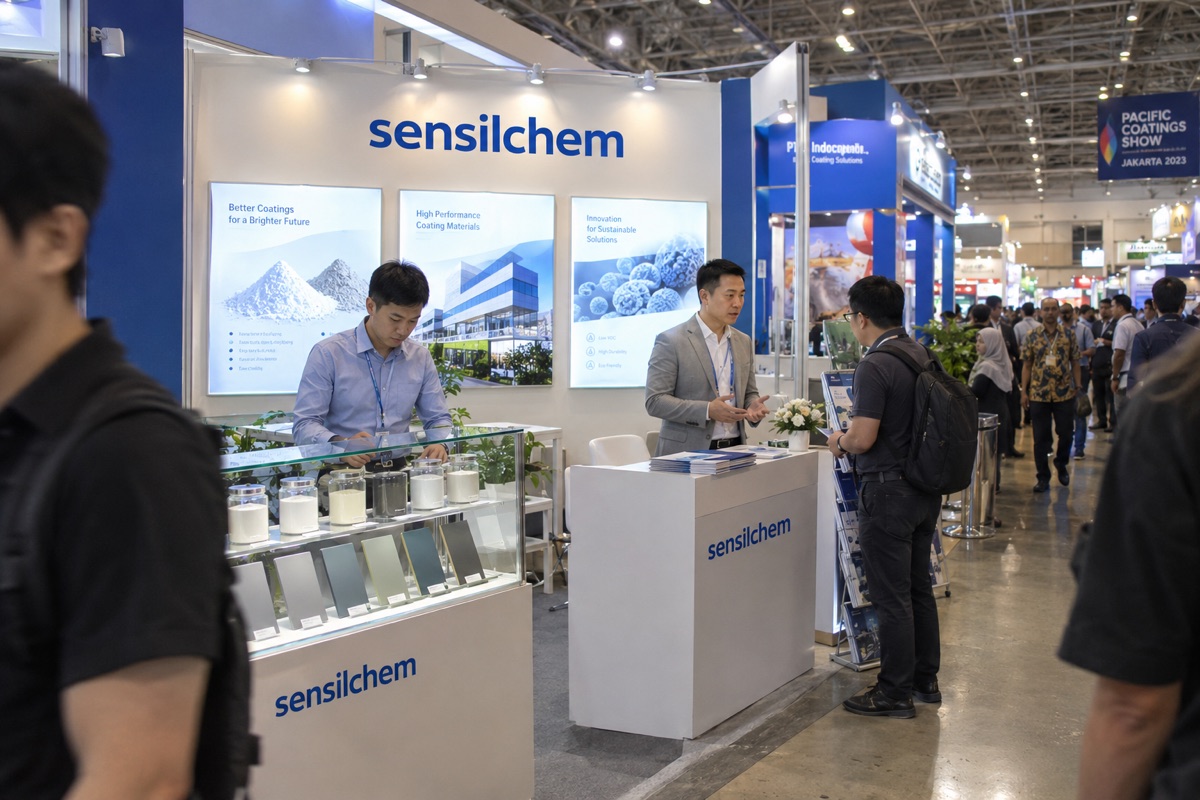 Sensilchem booth at Pacific Coatings Show Jakarta